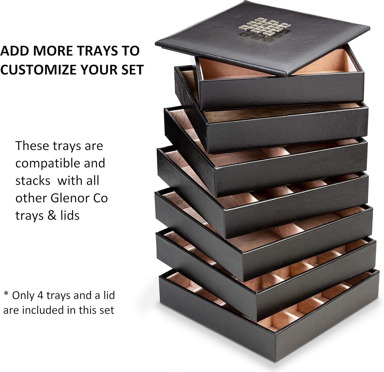 Stylish Jewelry Storage Organizer with 4 Trays and Dust-Free Lid – Perfect Gift