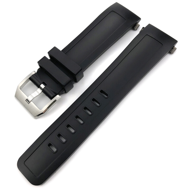 Black Strap for IWC Aquatimer 2000 Rubber Quick-Release System – 22mm