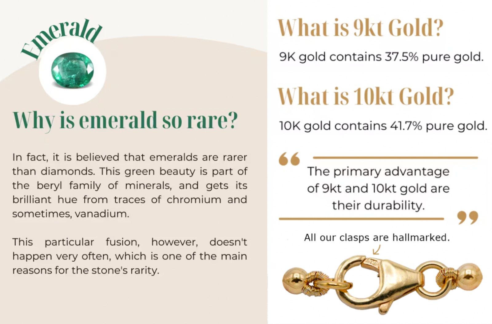 Natural Zambian Emerald Necklace 9K SOLID GOLD Clasp Faceted Emerald Beads