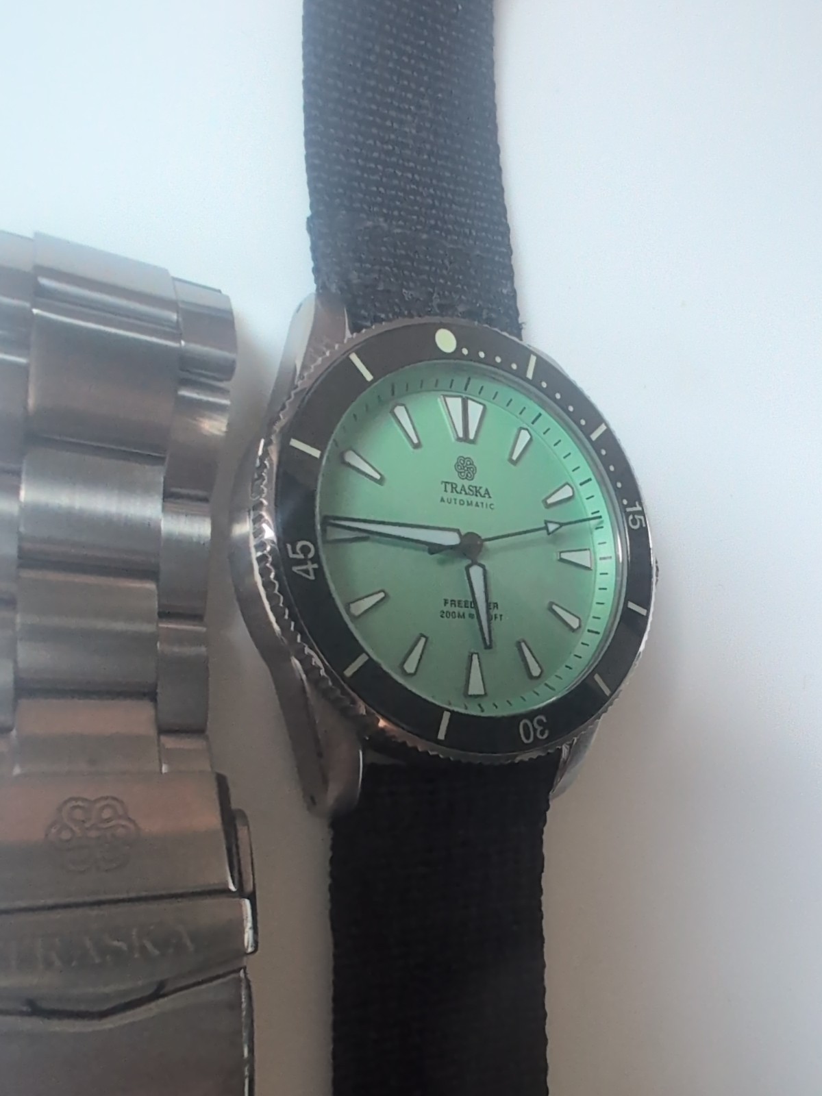 Traska Freediver – Tourqoise 40.5mm SS Sapphire Crystal Automatic Watch