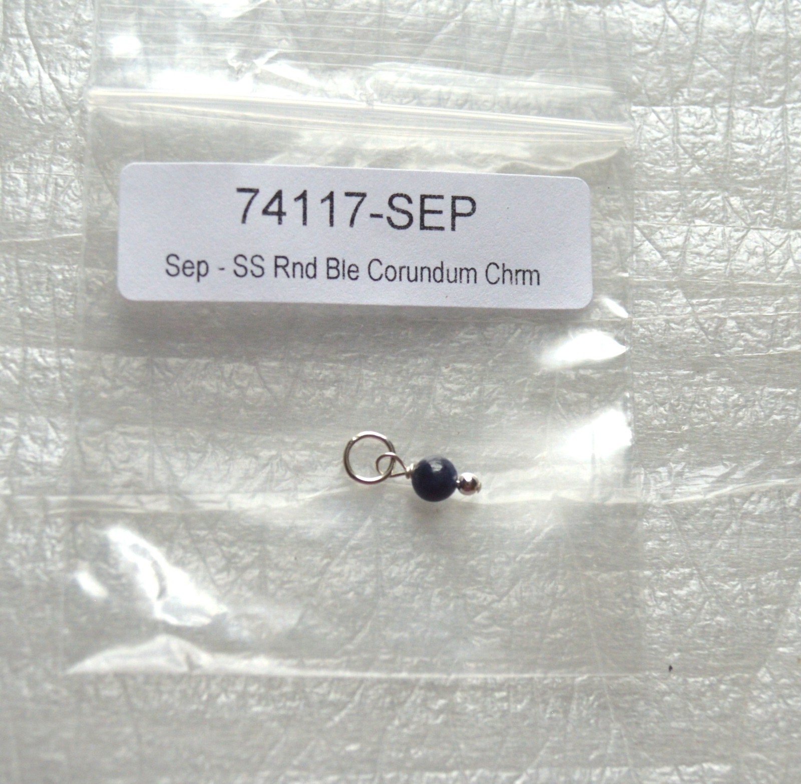 Birthstone Charm September Sapphire Corundum Charm New Jewelry Birthdays