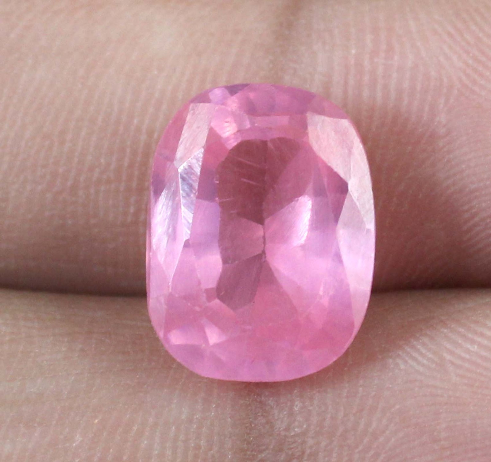 Srilankan Natural Pink Spinel 10.45 Ct/12 mm Cushion Gemstone Certified T36524
