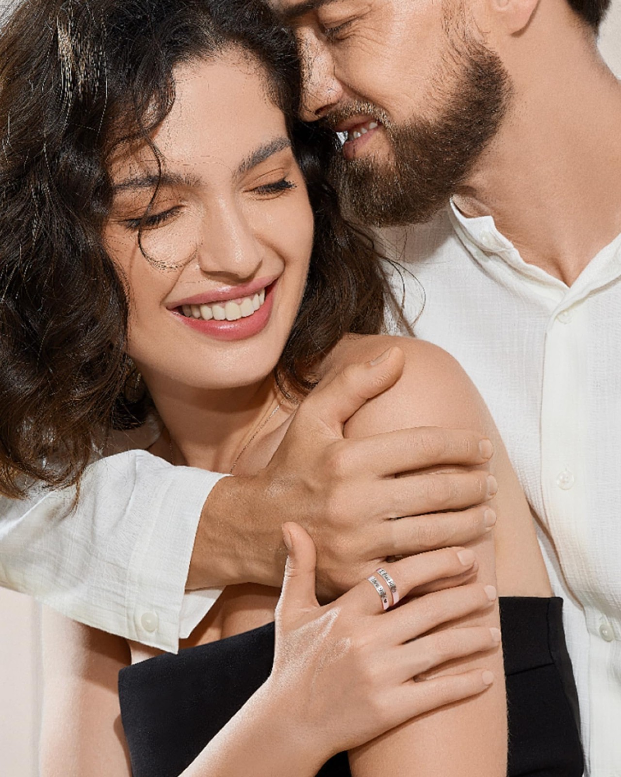 I F♡Cking Love You Ring for Women, Hope Rings Adjustable Stainless Steel Silver