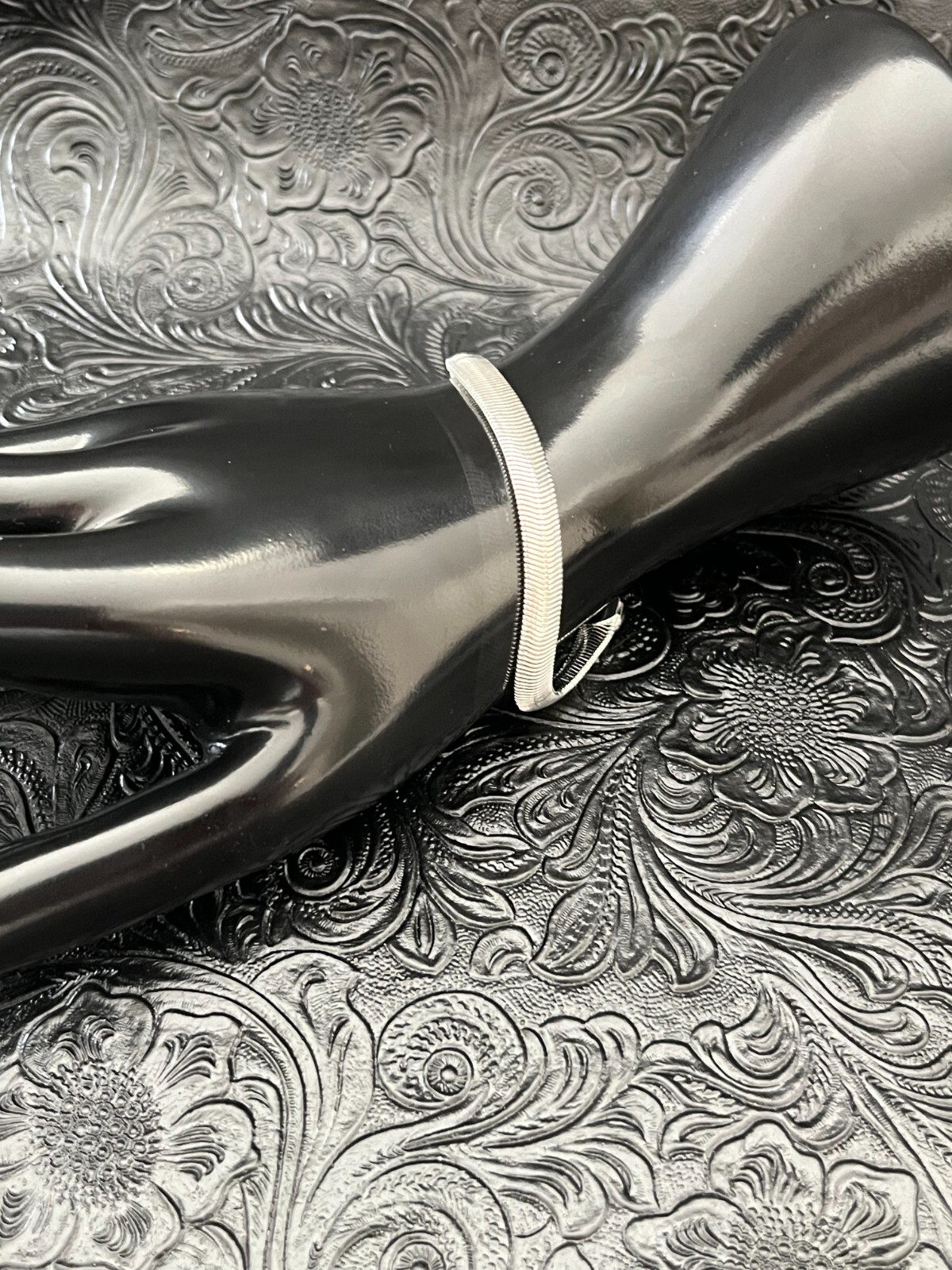SUPER NICE 925 SILVER PLATED FLAT SNAKE CHAIN BRACELET 6MM 8″ LONG