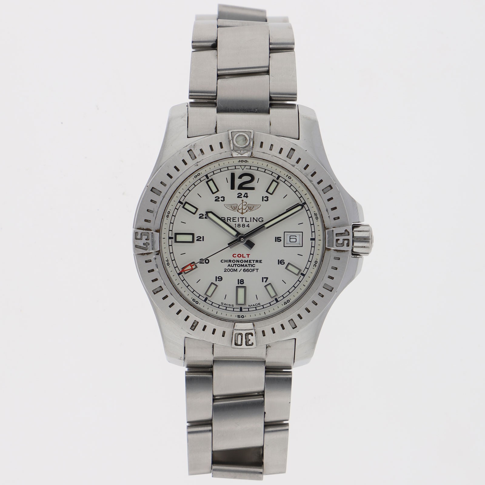 BREITLING A17388 Colt white Dial Automatic Stainless Steel Men’s