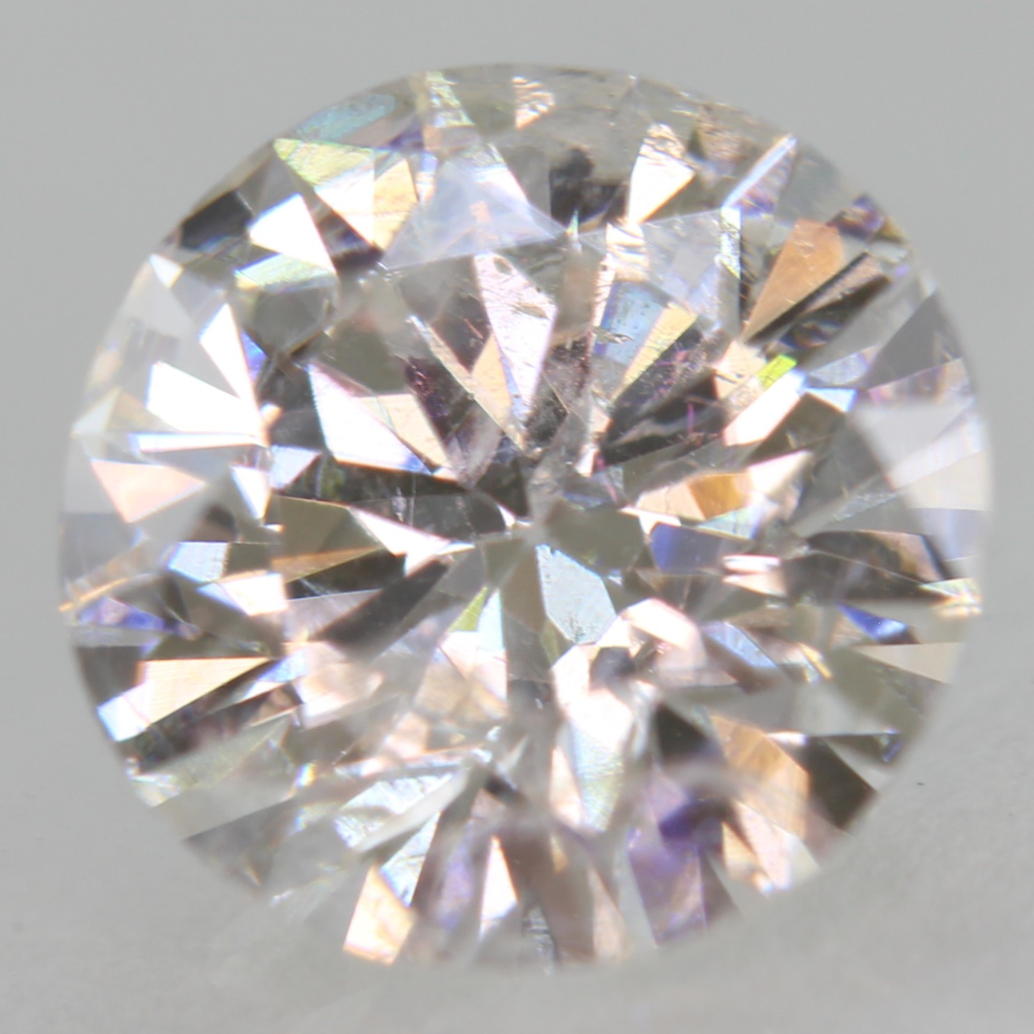 Certified 1.06 Carat F SI1 Round Brilliant Natural Enhanced Loose Diamond 6.7mm