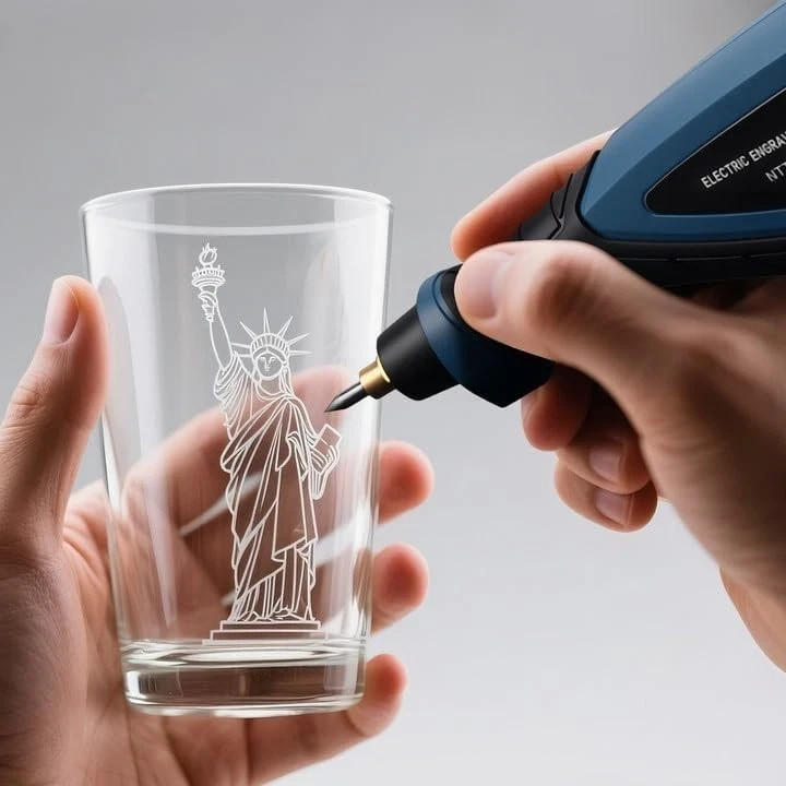Engraver Pen, 25W 6 Speed Engraving Pen for Metal, Wood, Glass and Plastic, Han