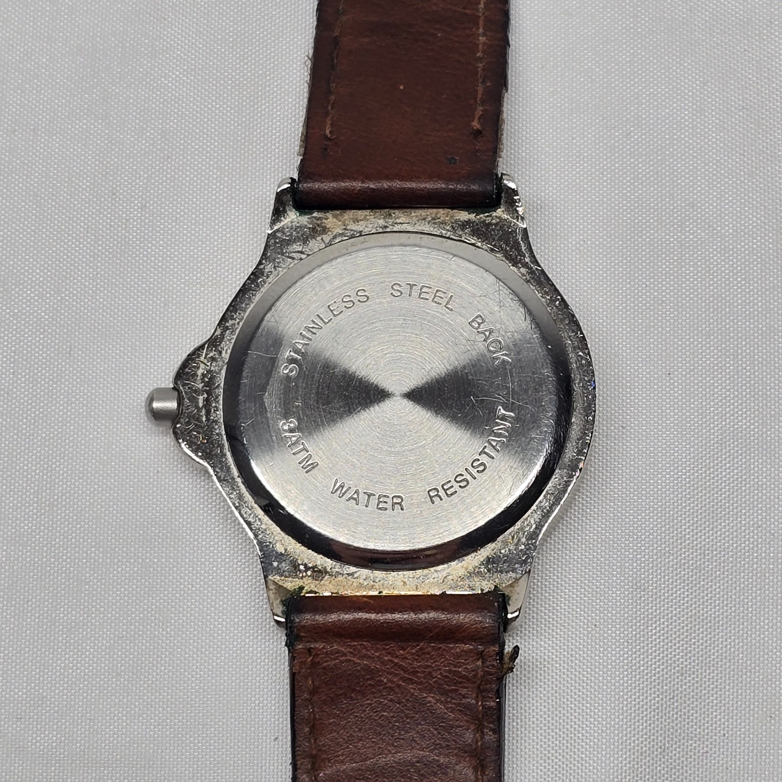 Vintage 1990s Mercedes-Benz Quartz Watch – Black Dial – Teardrop Steel Case