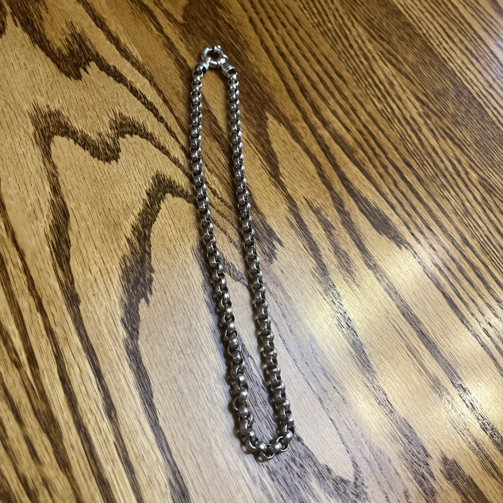Sterling Heavy Gucci Style Link 17 1/2 Inches Chain