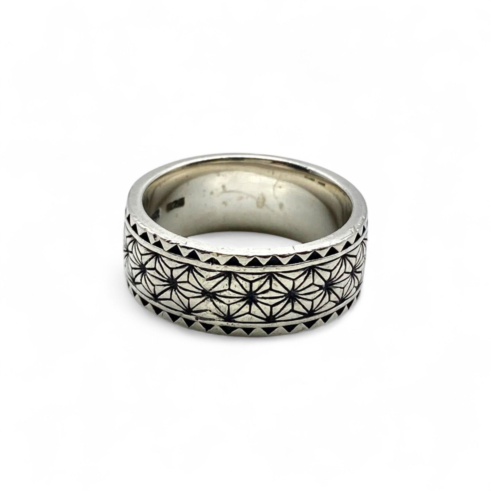 Japanese aesthetic Japanese pattern Silver 925 engraved 00s vintage ring silver