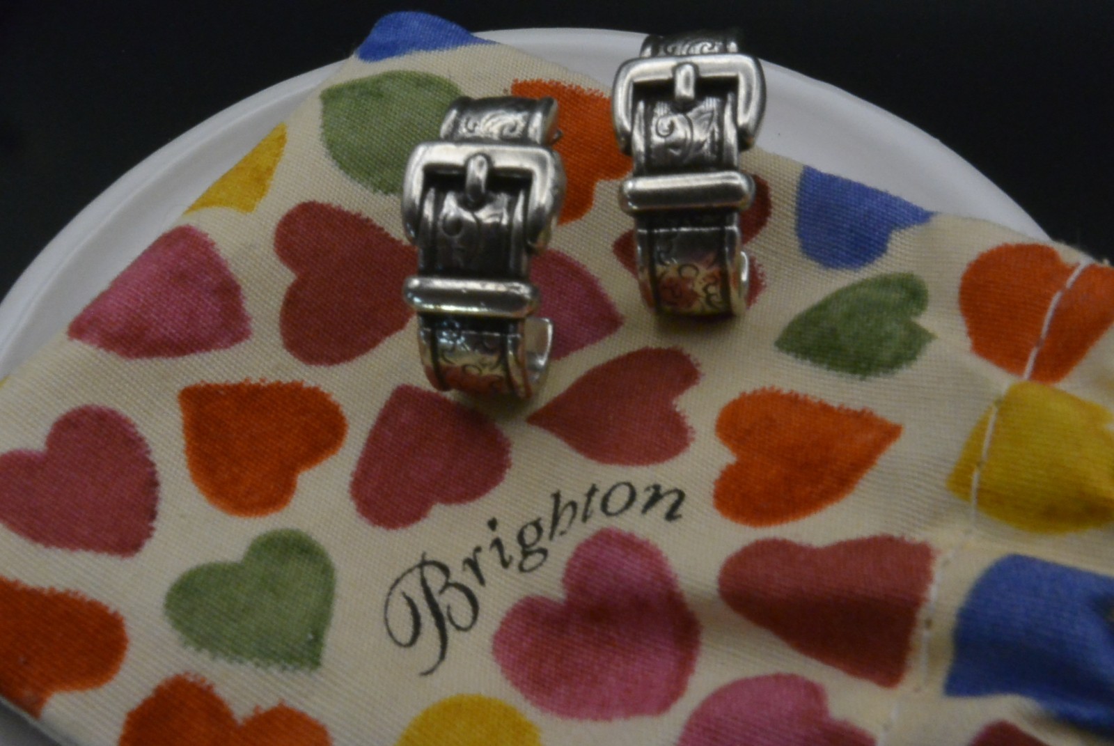 Brighton Belt Buckle Earrings