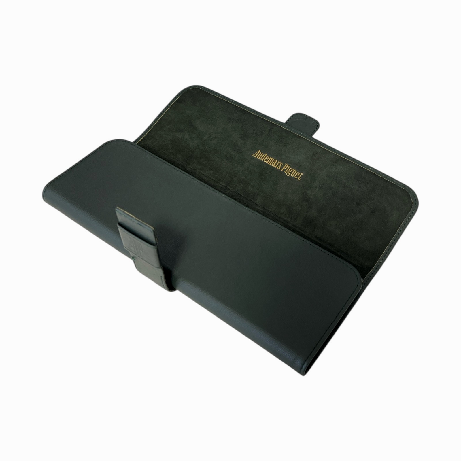 Audemars Piguet Watch Travel Case Green Leather Pouch Box Set 25.5cm #02