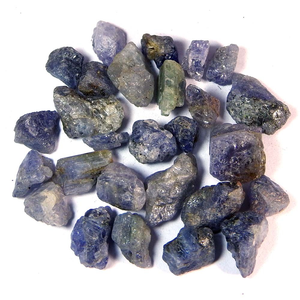84.05Cts100%Natural Blue Tanzanite Rough Cabochon Loose Gemstone.lot