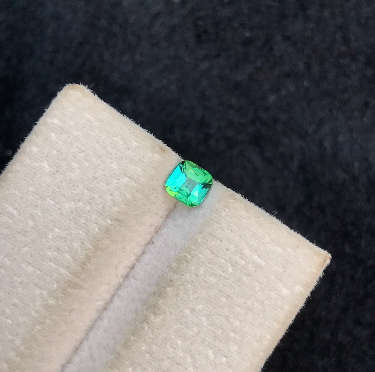 Greenish Blue Tourmaline 0.50 CT Cushion Cut Natural Tourmaline Loose Gemstone