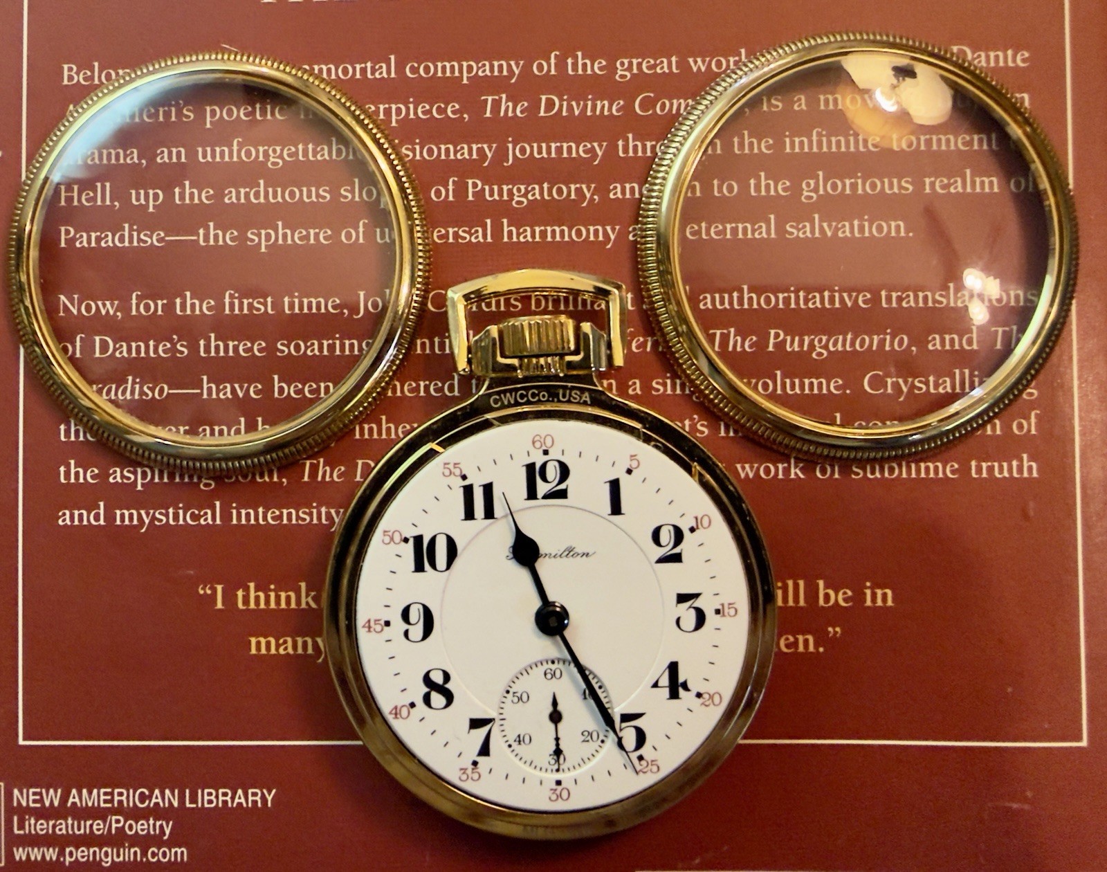 1952 Hamilton 992B, M5, 21j, 16s, 6 Adj, Railroad Watch in Dual View CWCCo. Case