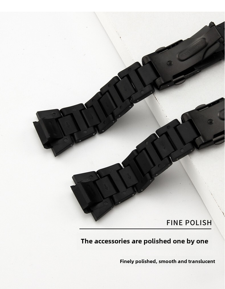 For Casio DW5600/5610/GW-B5600 GA-2100 Quality Plastic Steel Watch Band Strap