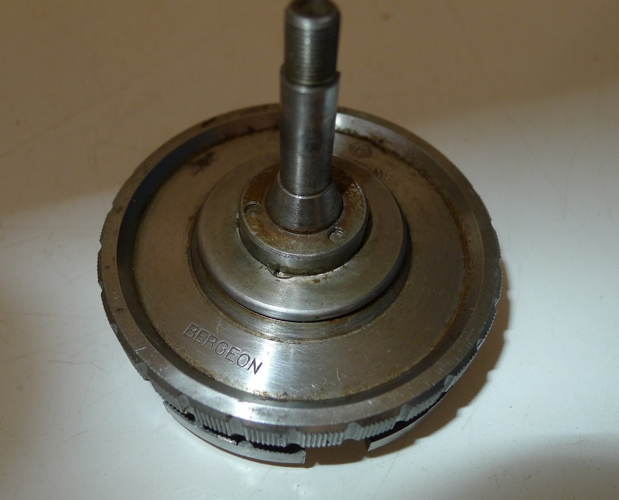 BERGEON 50 Lathe 6 JAW Watchmakers Universal Bezel Scroll Chuck 1766 8mm Collet