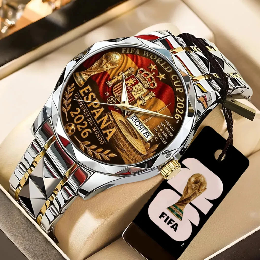 Spain National Team 2026 FIFA World Cup Champions Alloy Luxury Quartz Watch