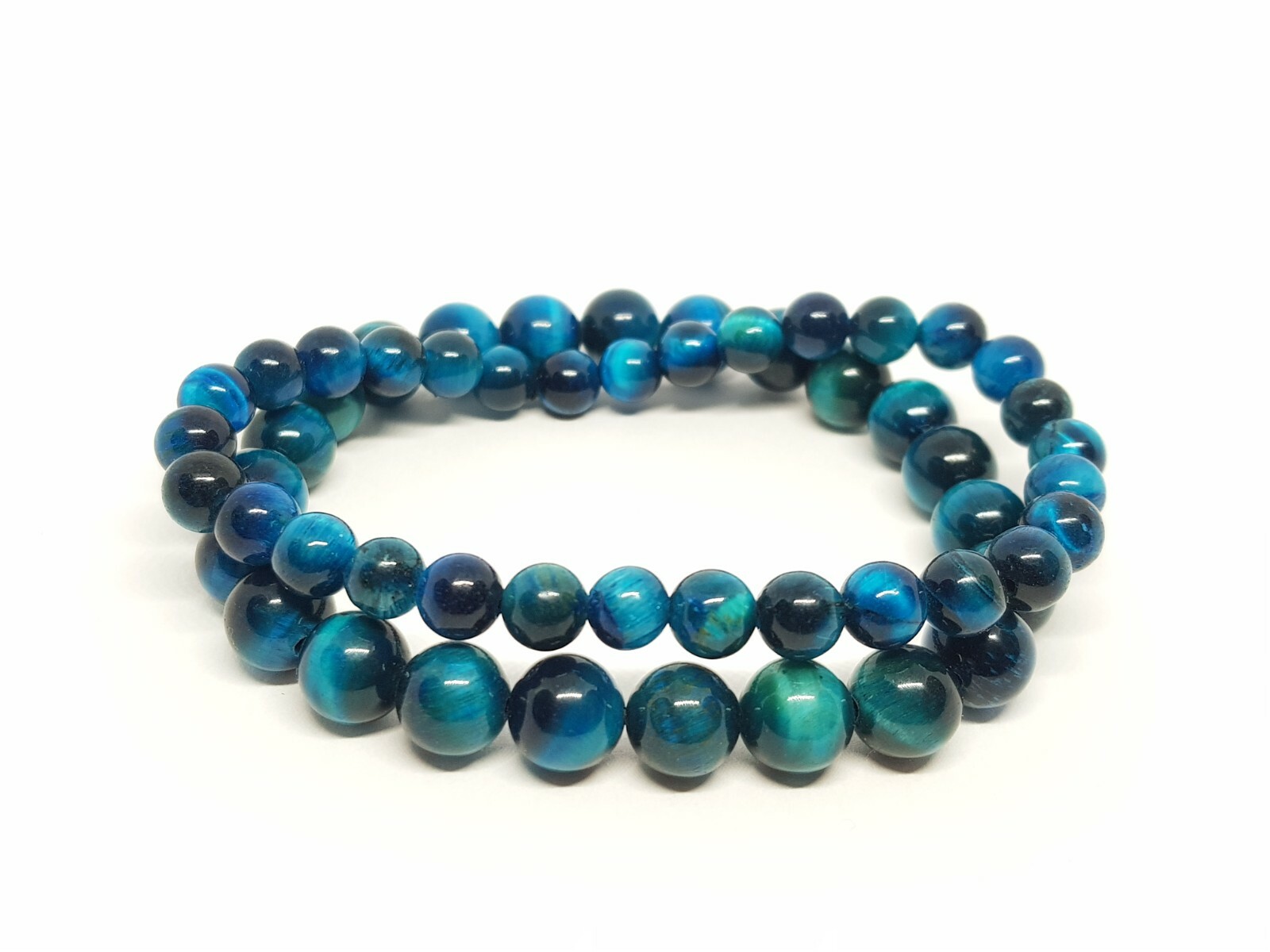 Blue Tigers Eye Bracelet Hawks Eye Bracelet 8mm 6mm Tiger’s Eye Healing Gemstone