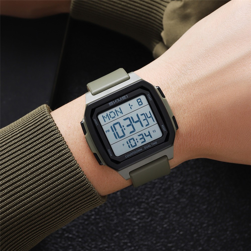 SKMEI Men Watch Electronic Sport Watch LED Alarm Watch Boys Digital Wristwatch
