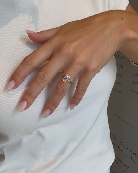Forever in Luxury 3.75 Ct Emerald Lab Grown Diamond Ring Solid 14K Yellow Gold