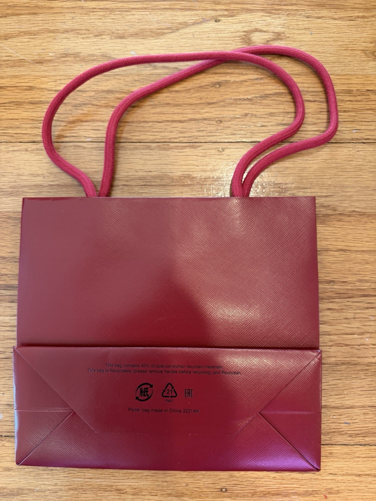 Cartier Authentic Red Jewelry Bracelet Travel Pouch and Shopping Bag Set
