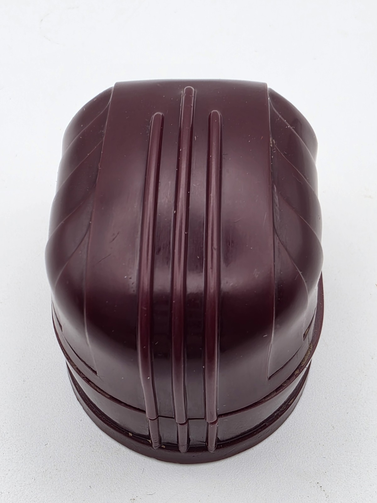 Vintage Art Deco Burgundy Ring Box – W&S Patent Pending – 1920s 1930s Art Deco