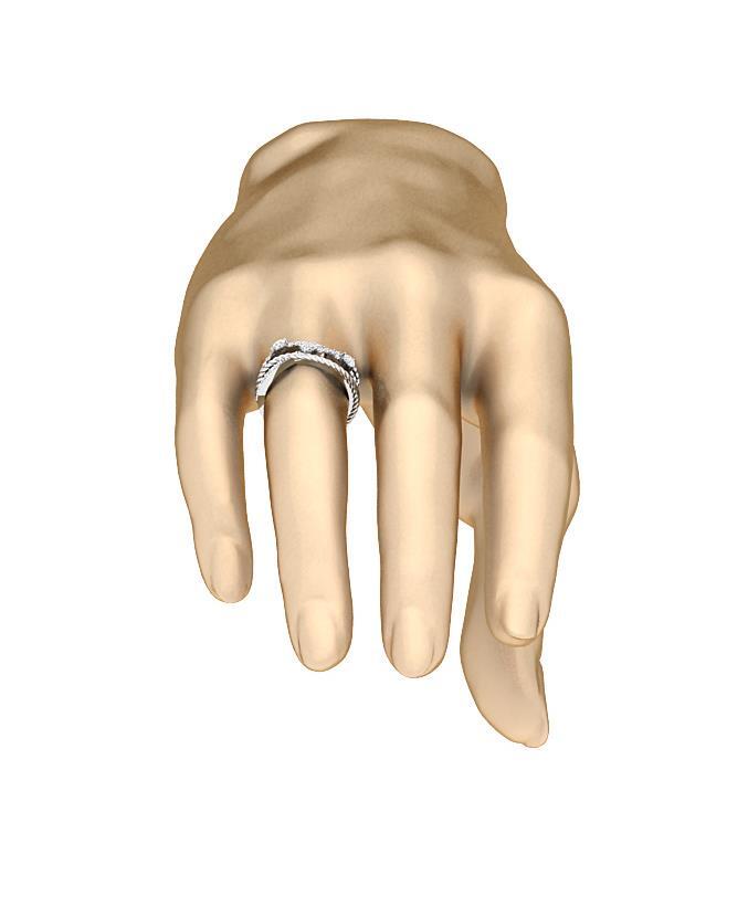 I1 G 0.65Carat Natural Diamond Right Hand Engagement Ring 10K Solid Gold 10.10mm