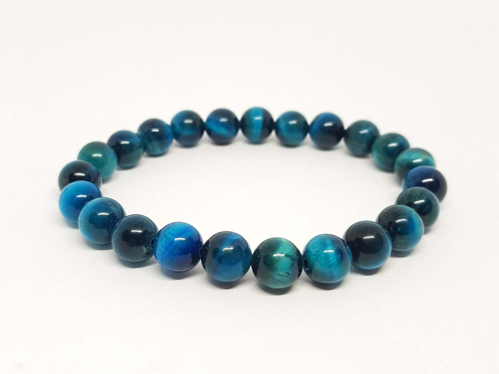 Blue Tigers Eye Bracelet Hawks Eye Bracelet 8mm 6mm Tiger’s Eye Healing Gemstone