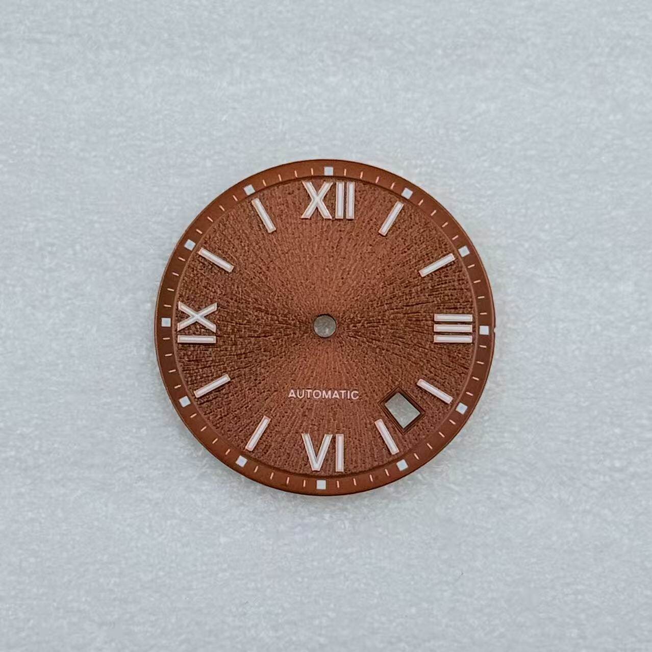 31.8mm Black Purple Watch Dial No Lume Fit NH35/36 Movements Watch Accessories