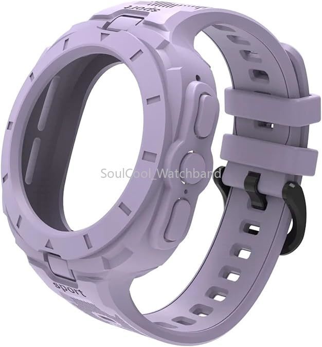 TPU Rugged Silicone Strap Sport Case Band For Samsung Galaxy Watch Ultra 47MM