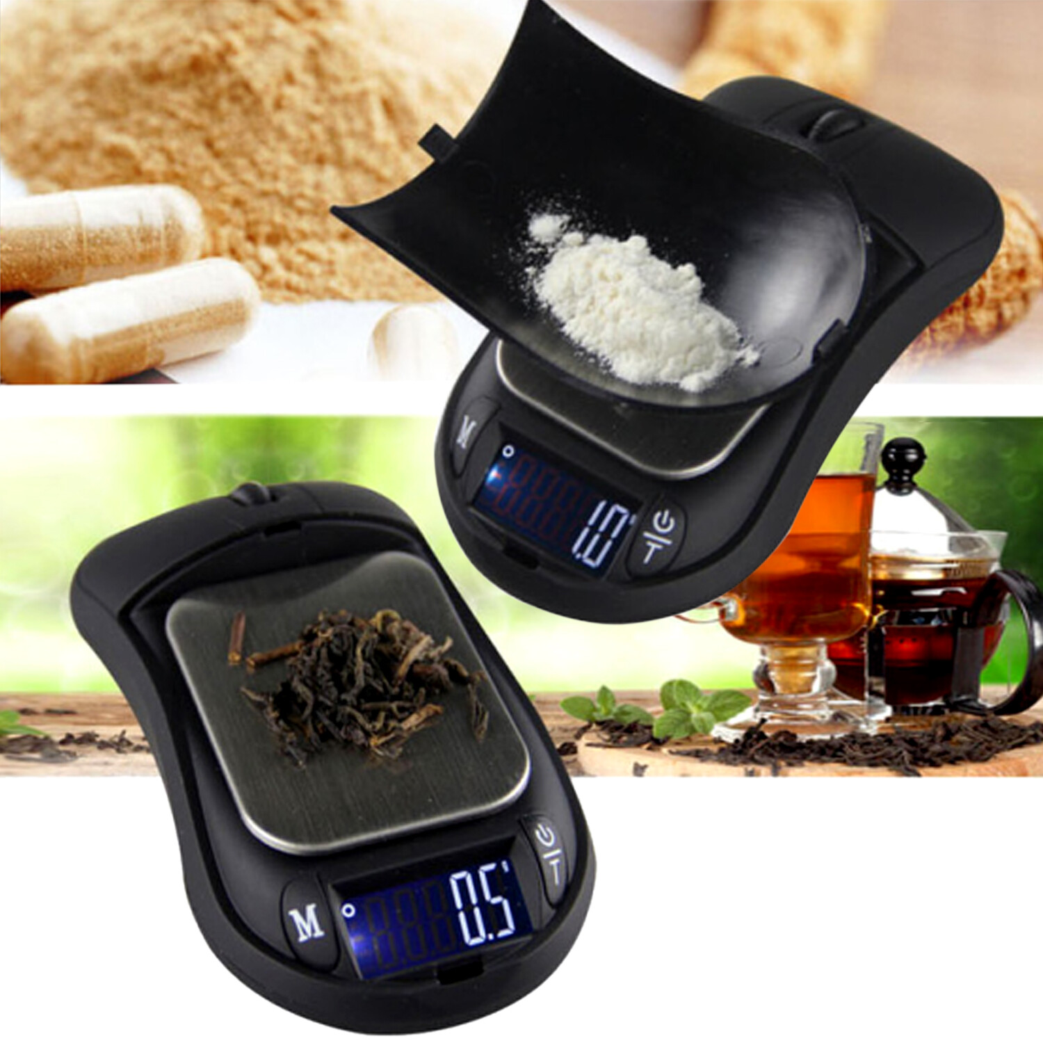 200g x 0.01g Portable High Precision Digital Scale Hidden – mouse – scale