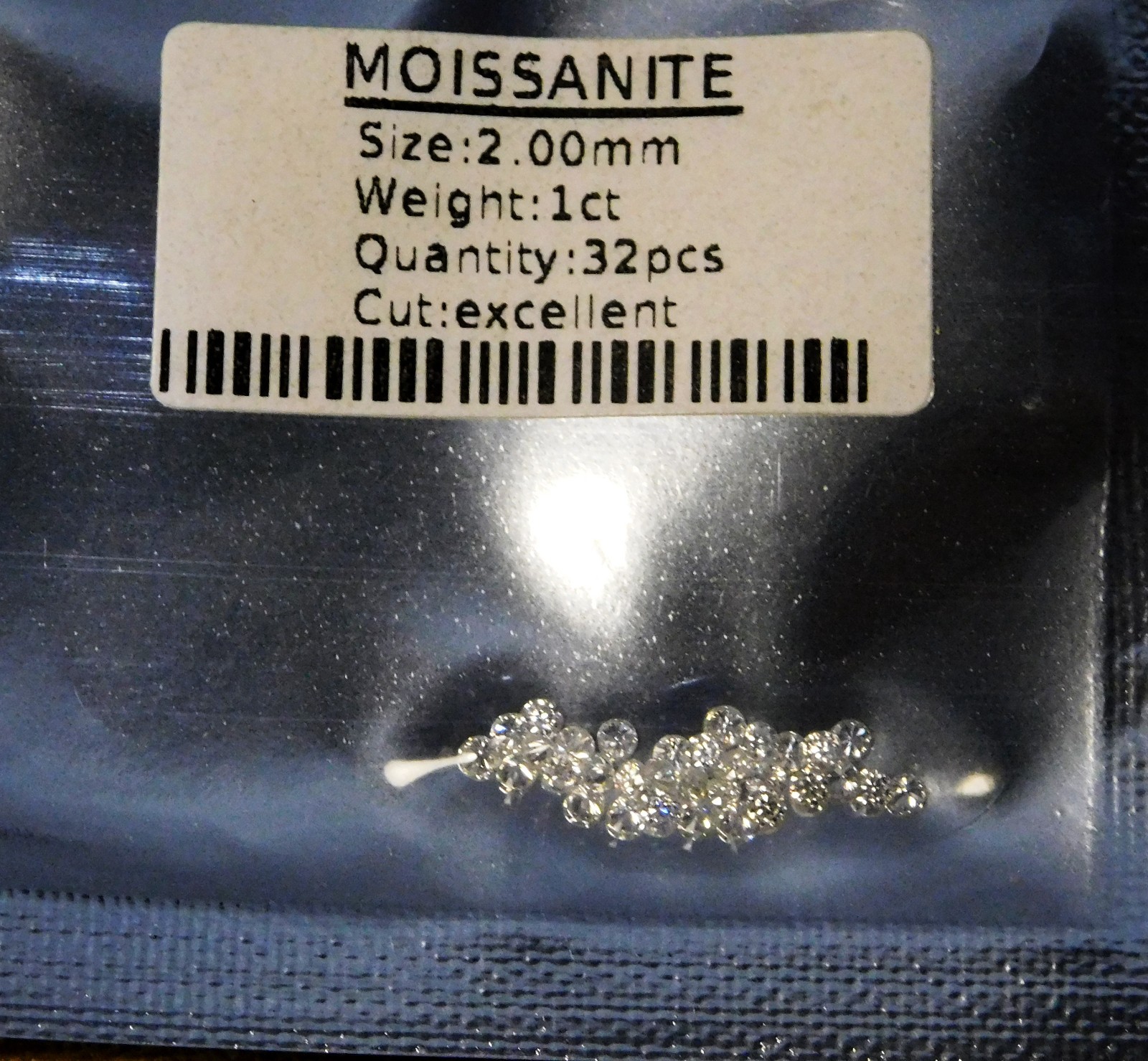Real Moissanite 1 mm to 6 mm Lot VVS1 Color D Loose gemstone