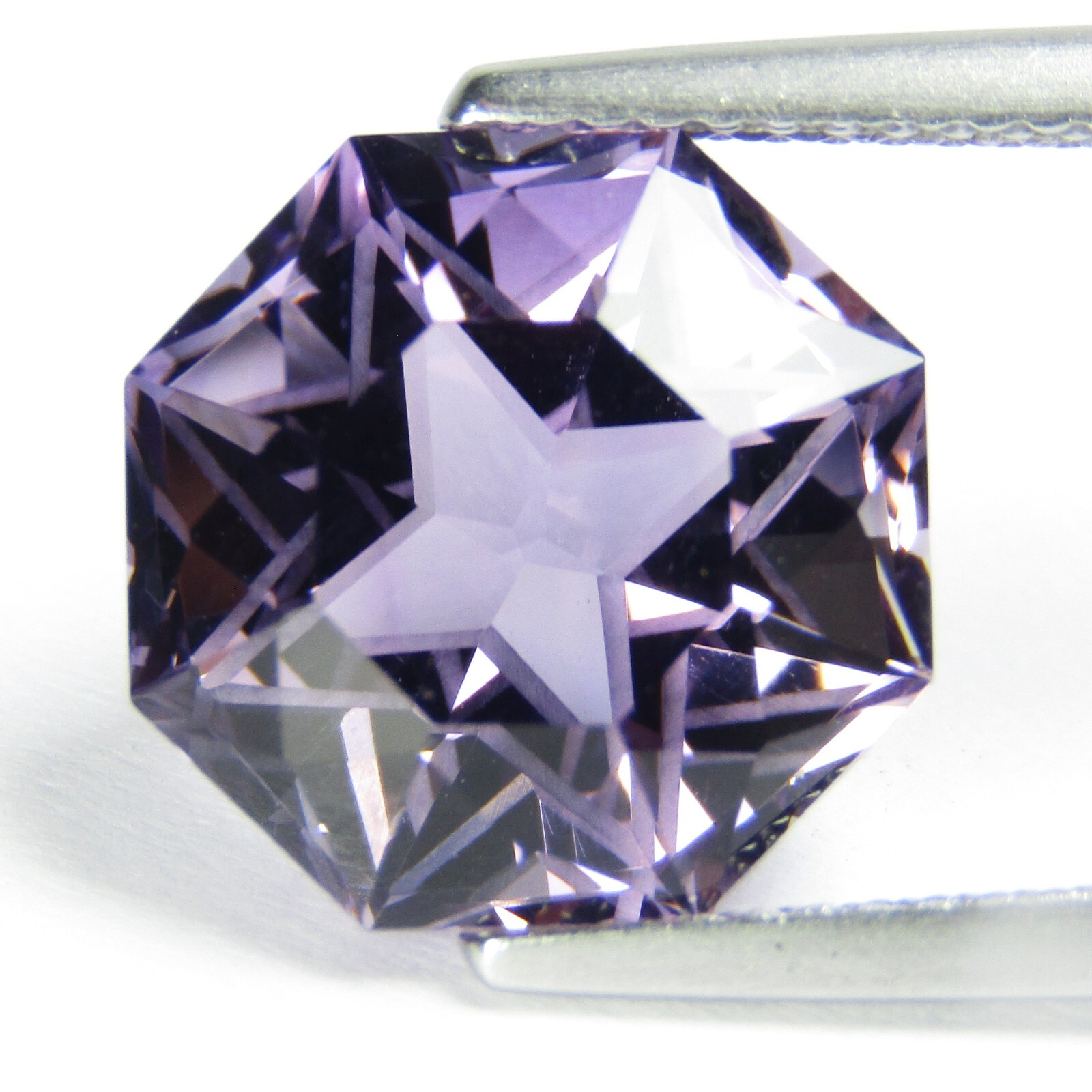6.45Cts Genuine Natural Amethyst 11.5mm Hexagon Cut Loose Gemstone