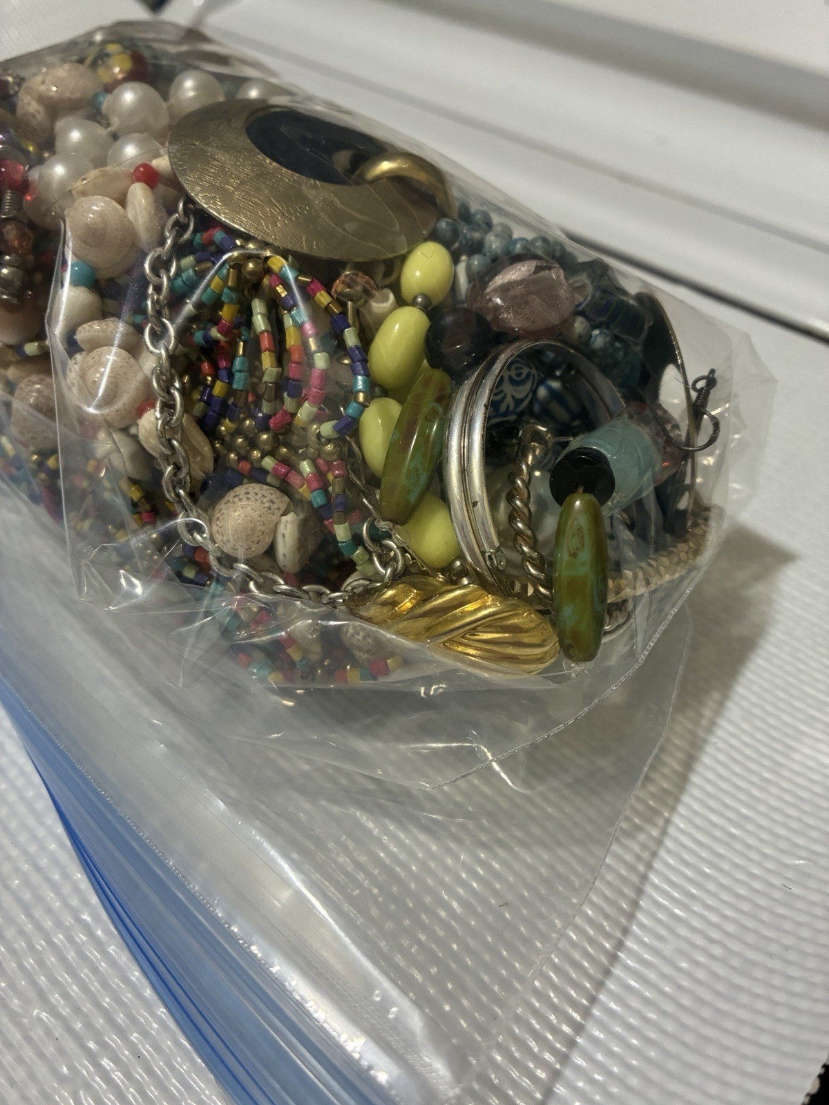 Mixed Costume Jewelry Lot Unsorted Variety Bag 1.57lb lot #3