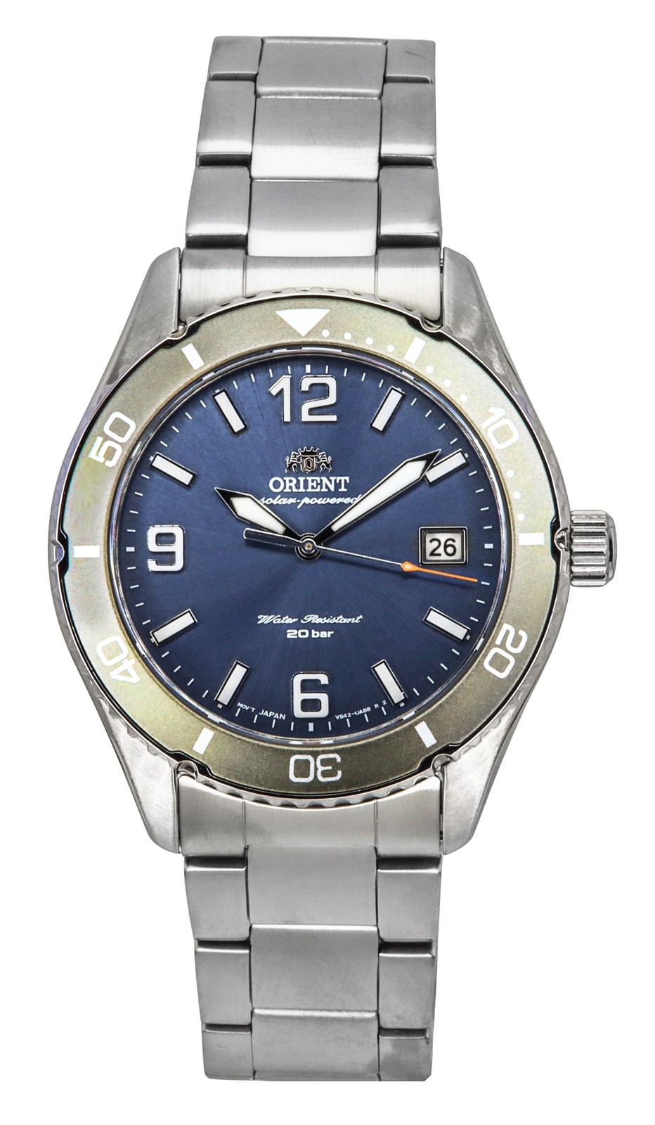 Orient Mako III Stainless Steel Blue Dial Solar Diver’s RA-WJ0002L Men’s Watch