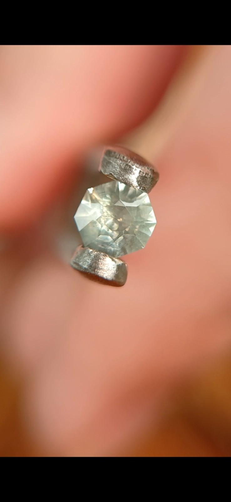 Natural Non Heated 0.335 Crt Montana Teal Sapphire Octagon Cut 67 Facets 1 Piece