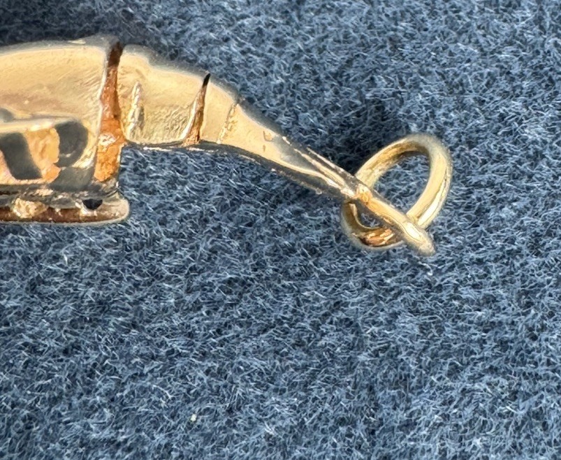 Vintage AC American Charm Corp 14k Lobster Charm 3.2 Grams Movable Tail & Claws