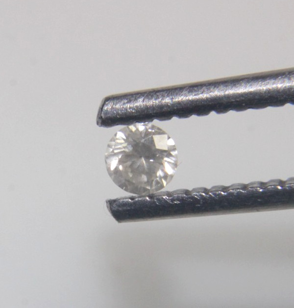 0.11CTS NATURAL REAL RARE WHITE ROUND SOLITAIRE DIAMOND 3.16-3.18×1.88MM