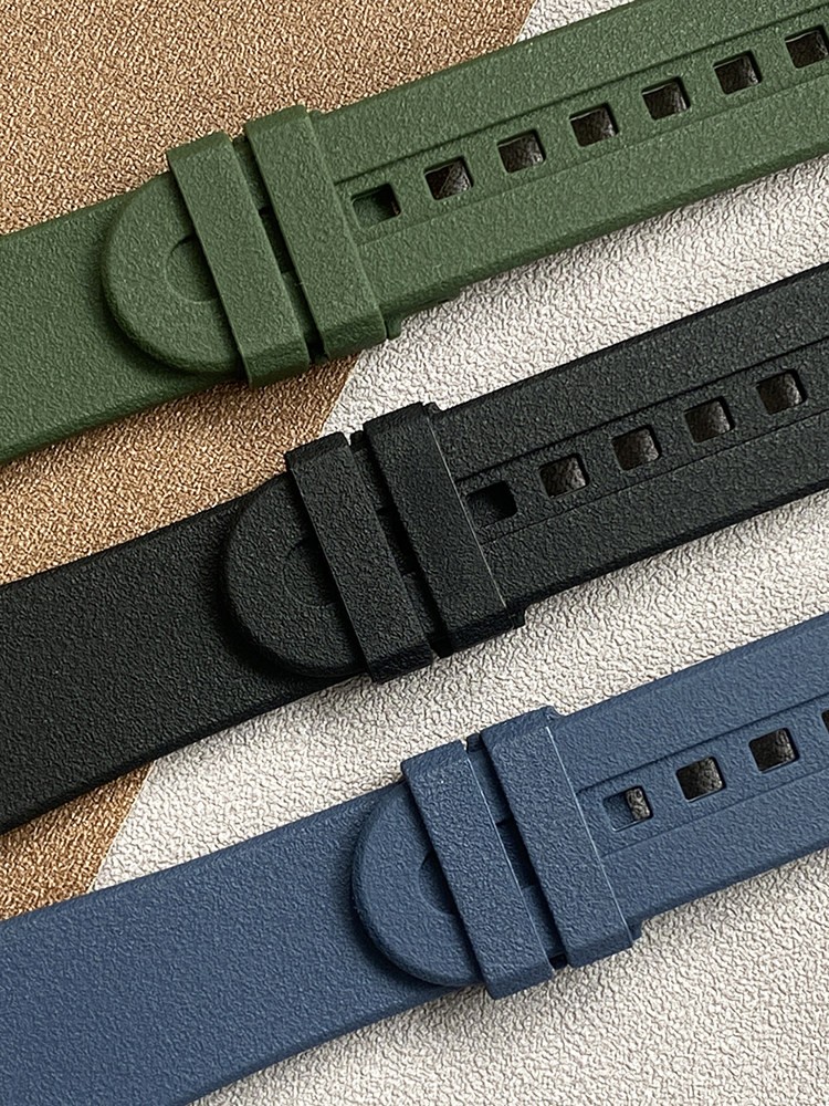 23mm-20mm High-Quality Rubber Watch Band Strap Fit Blancpain 5000 5015 5200