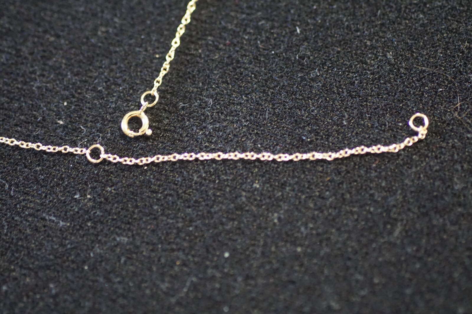 14kt Yellow Gold 16+2 inch 1.2mm Cable Chain Spring Ring Clasp NWOT