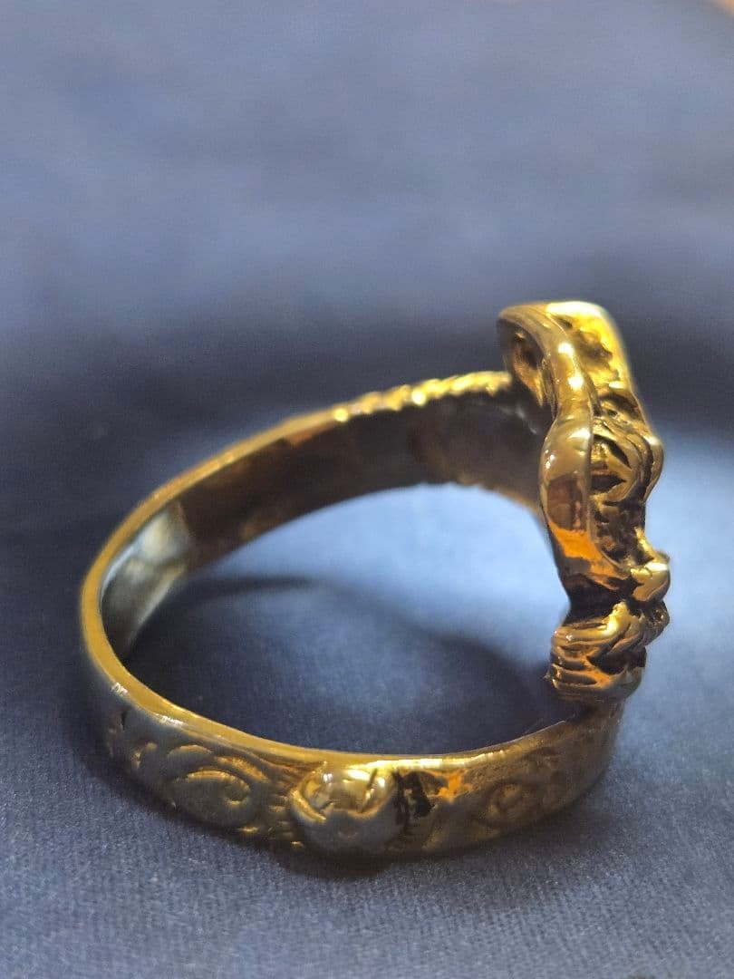 Dragon motif ring comes with a dragon case