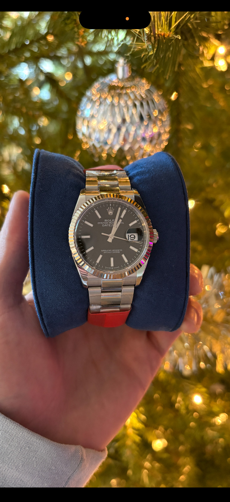 2020 Rolex Datejust 36 126234 Black Dial Oyster White Gold Fluted Bezel