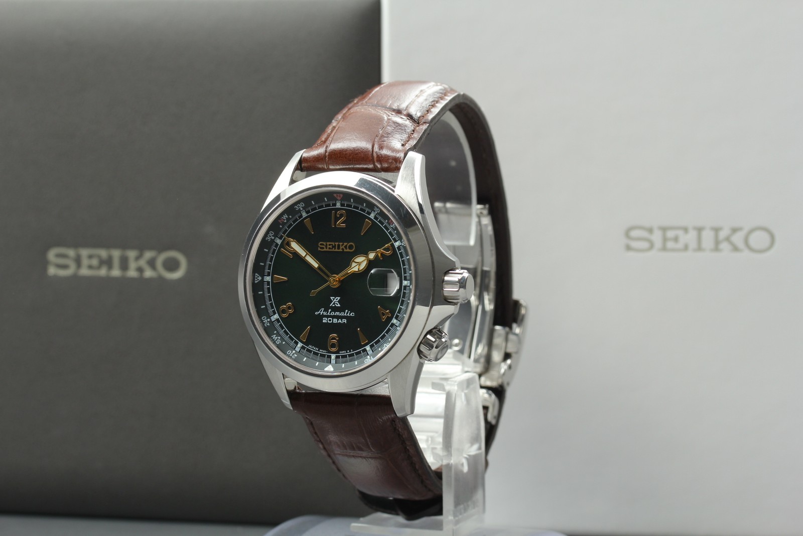 SEIKO Prospex Alpinist SBDC091 Moss Green AT Date Men’s Watch [Band Little Wear]