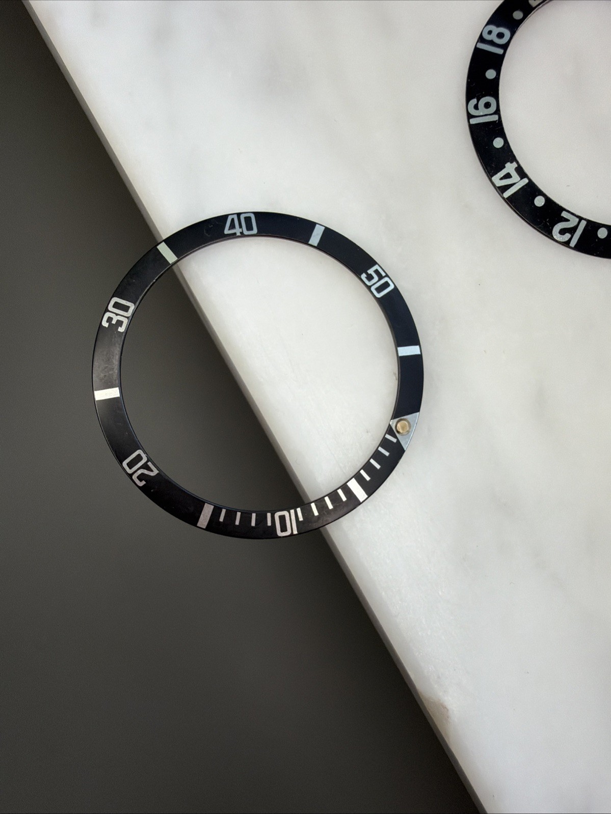 BEZEL INSERT FOR VINTAGE ROLEX SUB , 5513, 1680, 5512,