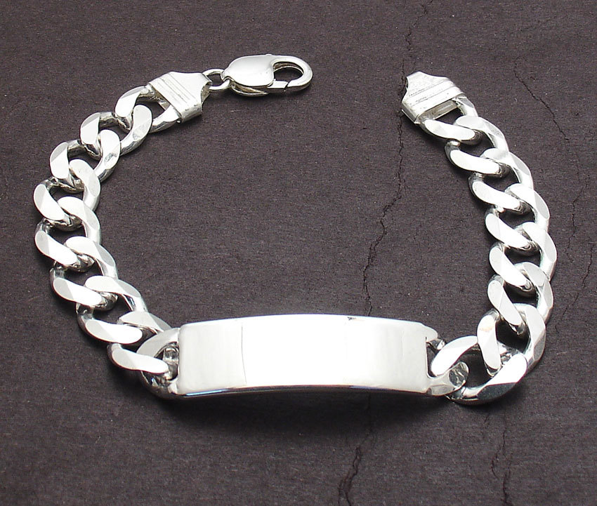 9″ Mens 11mm Solid Miami Cuban Curb Chain ID Bracelet Real 925 Sterling Silver