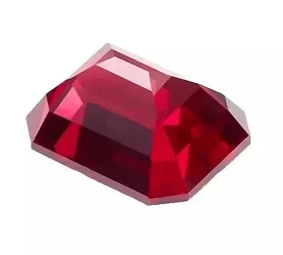 120 CT 10 Pieces Red Ruby Burma Natural Emerald Cut Untreated Loose Gemstone Lot