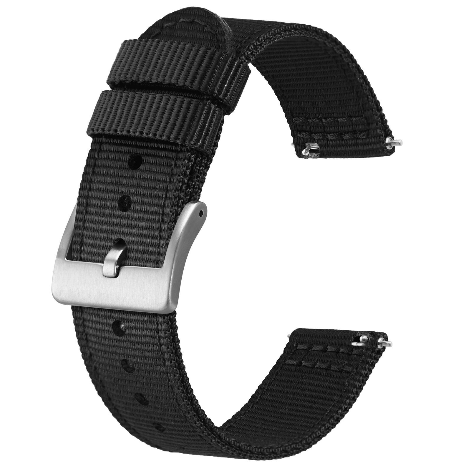 BISONSTRAP Nylon Watch Strap 18mm 19mm 20mm 22mm Quick Release and Breathable