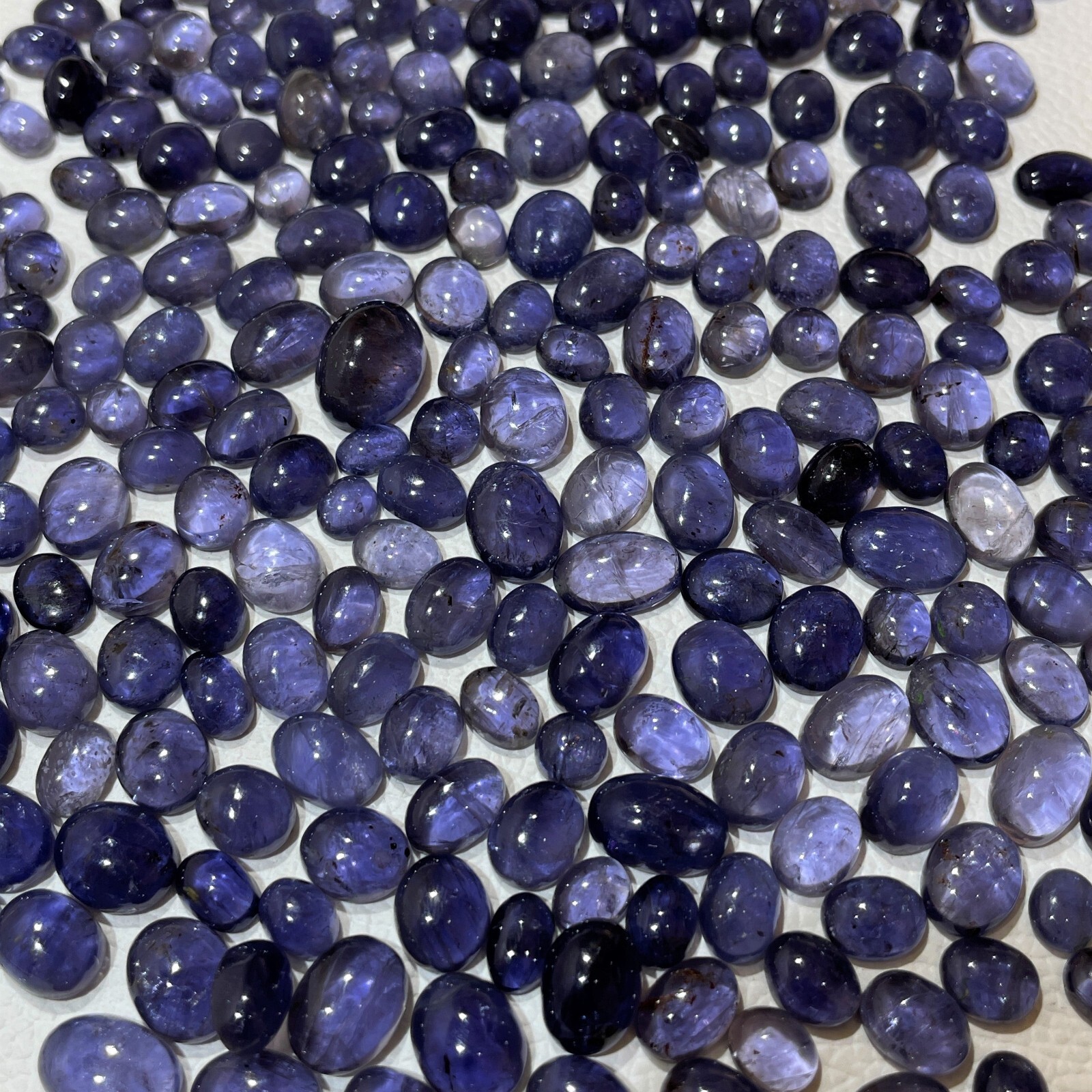 Natural Oval Iolite Loose Wire Wrap Cabochon Gemstone
