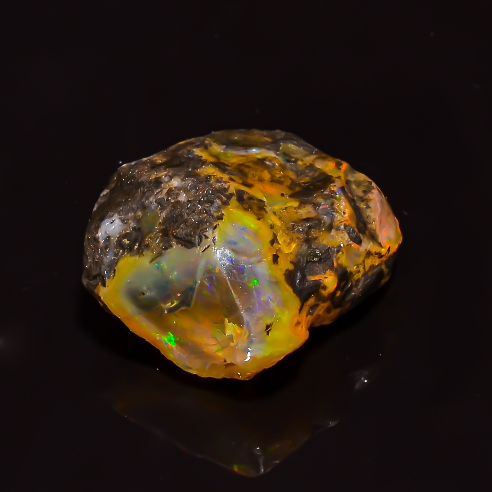 Natural Ethiopian Opal Rough 58.55 Cts Opal Rough 26x26x15 mm Gemstone RR71-12